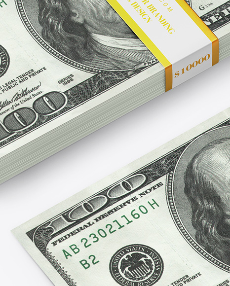 Money Stack and Banknote Mockup