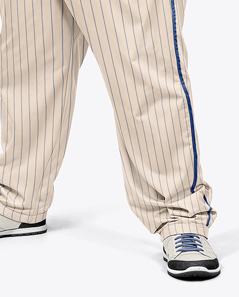Black Man Wearing a Full Baseball Kit Mockup