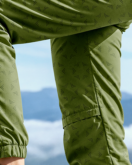 Pair of Hiking Boots on Woman's Legs Mockup