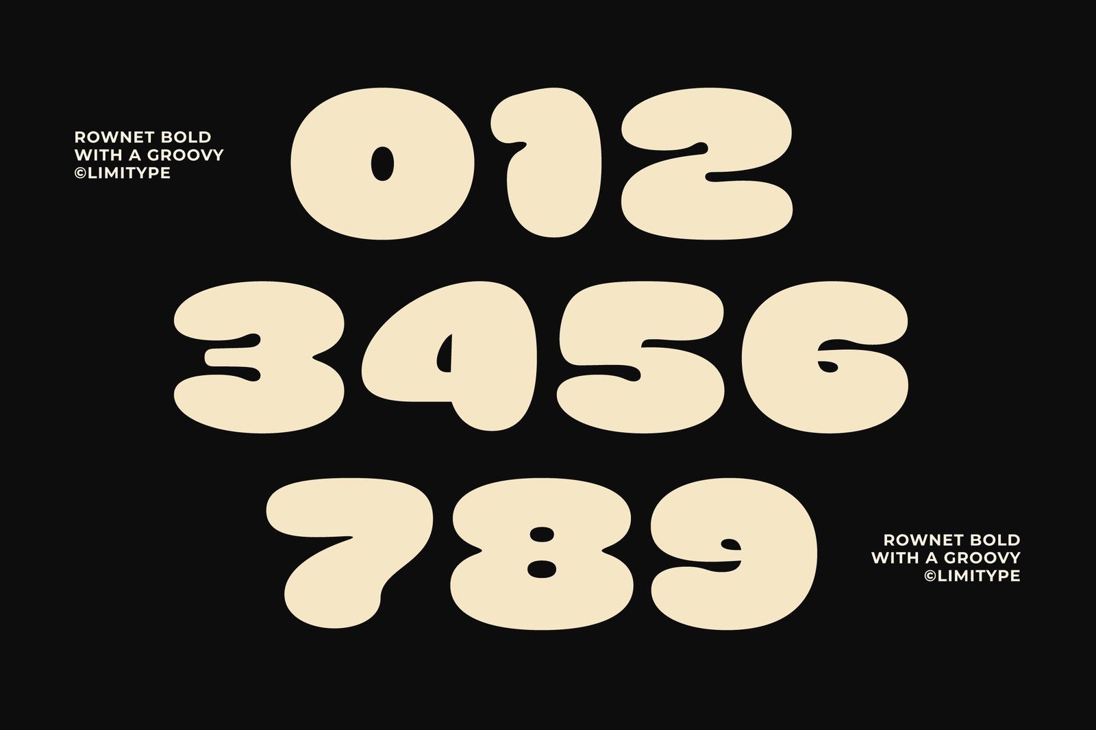 Rownet - Rounded Bold Font