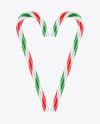 Two Candy Canes Mockup