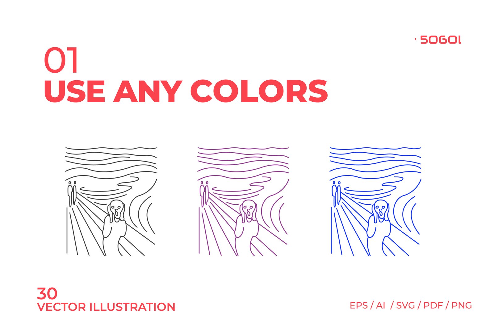World Paintings Vector Illustration