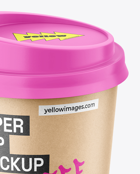 Kraft Paper Coffee Cup Mockup
