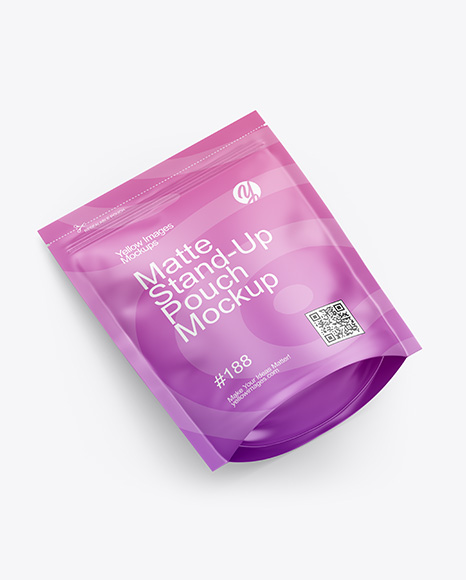 Matte Stand-Up Pouch Mockup - Packaging mockups