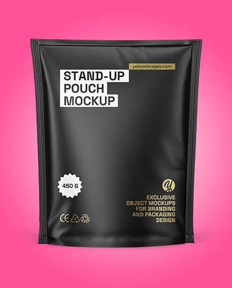 Matte Stand-up Pouch Mockup