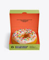 Opened Box With Donut Mockup
