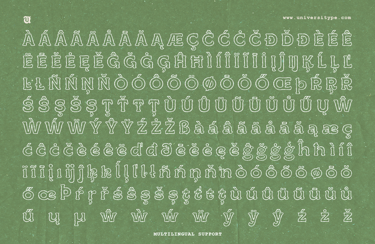 UT Ruganic - An Organic Display Font