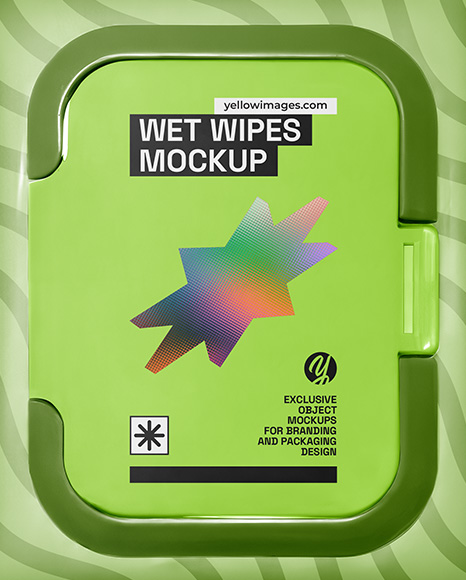 Wet Wipes Pack Mockup