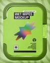 Wet Wipes Pack Mockup