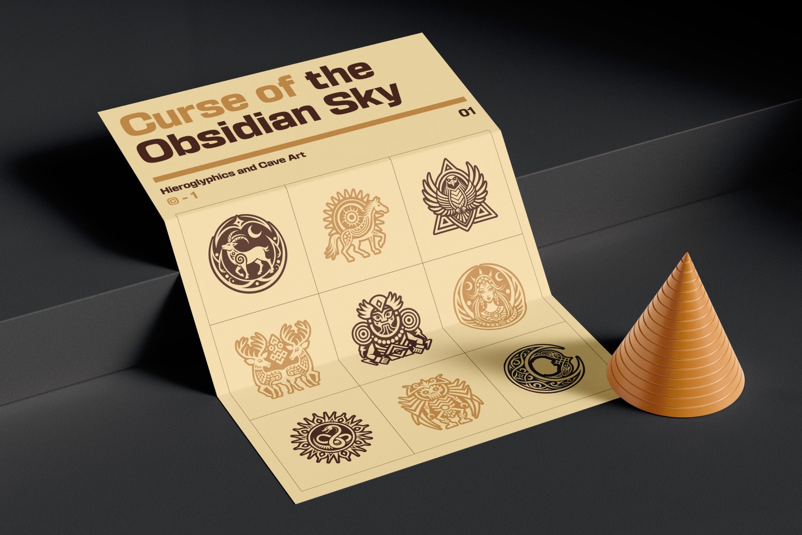 Hieroglyphics and Cave Art Symbols
