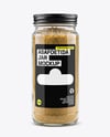 Glass Jar with Asafoetida Spice Mockup