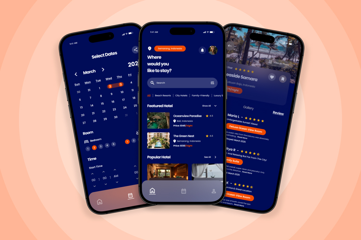 BookNStay – Hotel Booking App Design Template