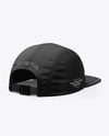 Five Panel Cap Mockup - Back Half Side View