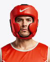 Man Wearing Full Boxing Kit Mockup