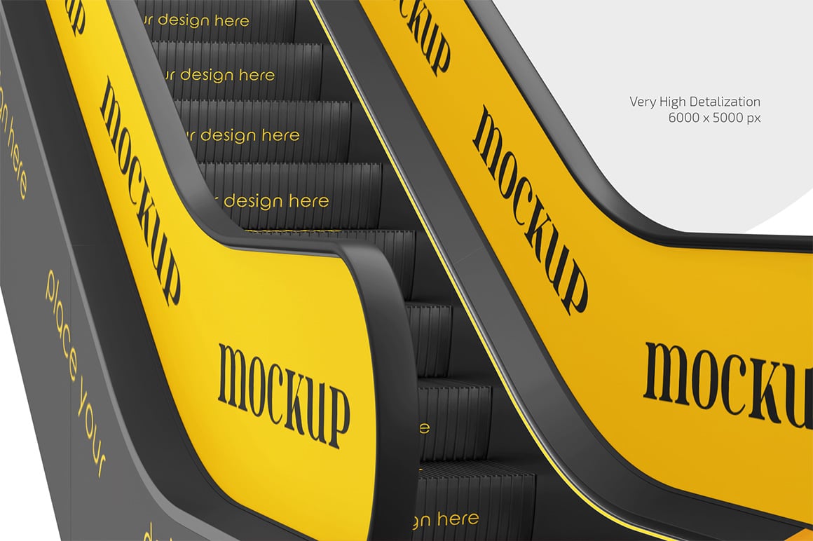 Escalator Mockup Set