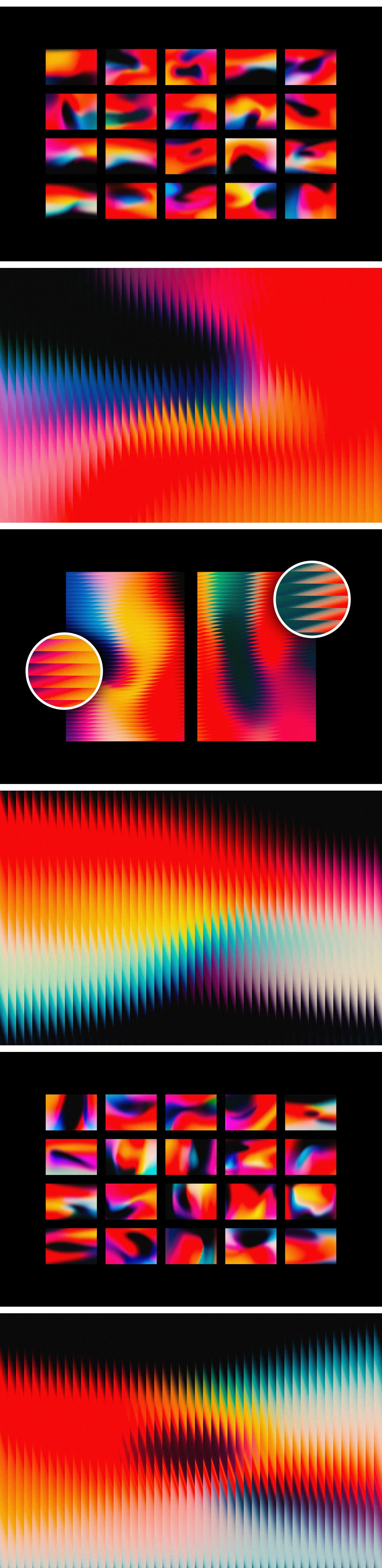 Slatted Glass Backgrounds Collection