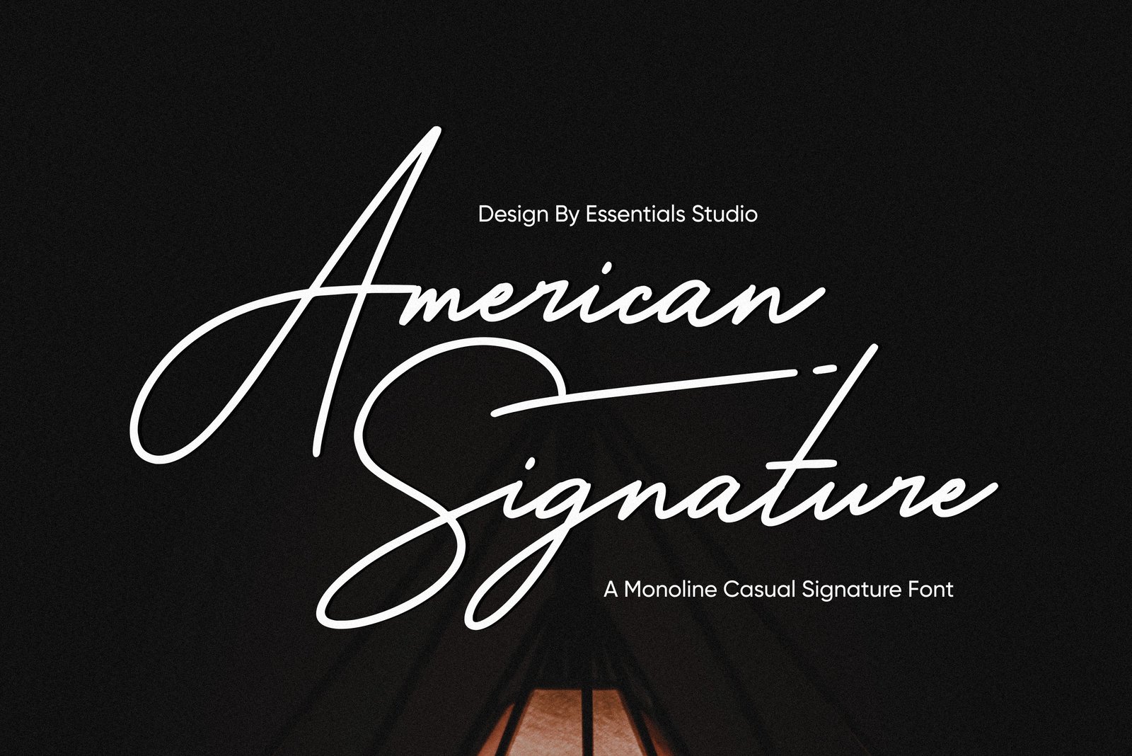American Signature - Casual Monoline Signature Font