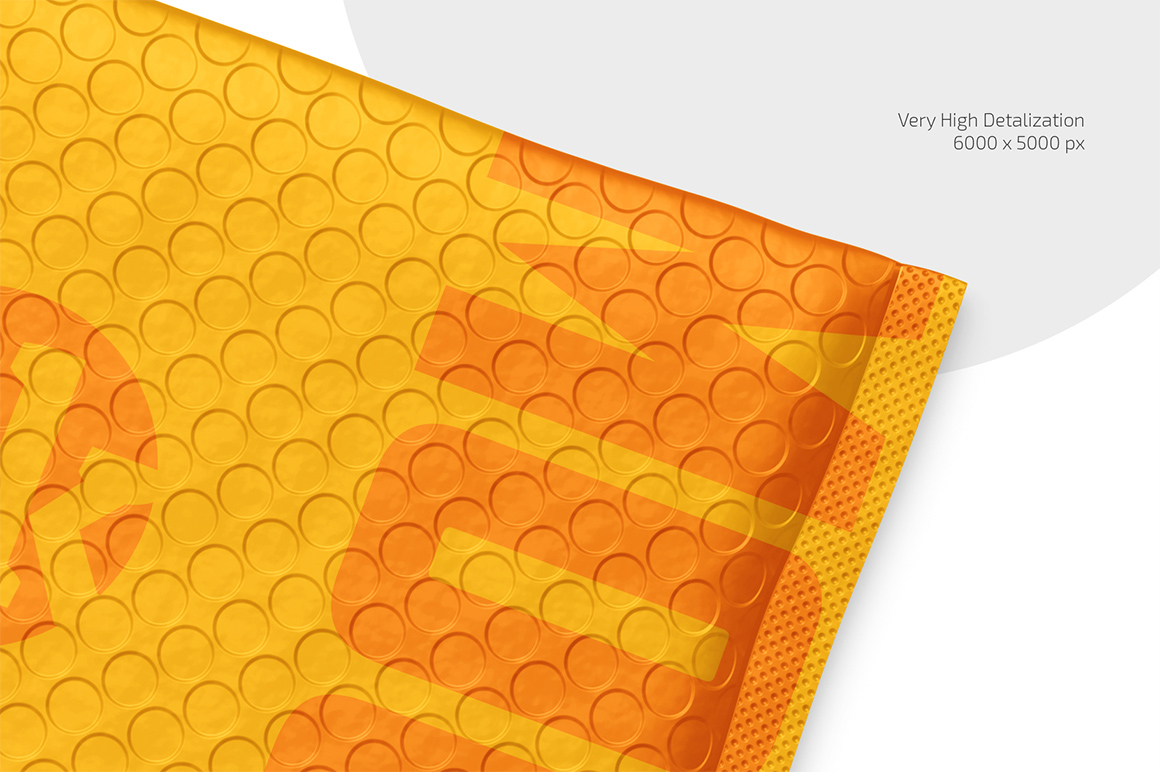 Bubble Wrap Mailer Mockup Set