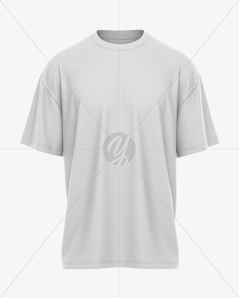 Men's Drop Shoulder Oversized T-Shirt Mockup