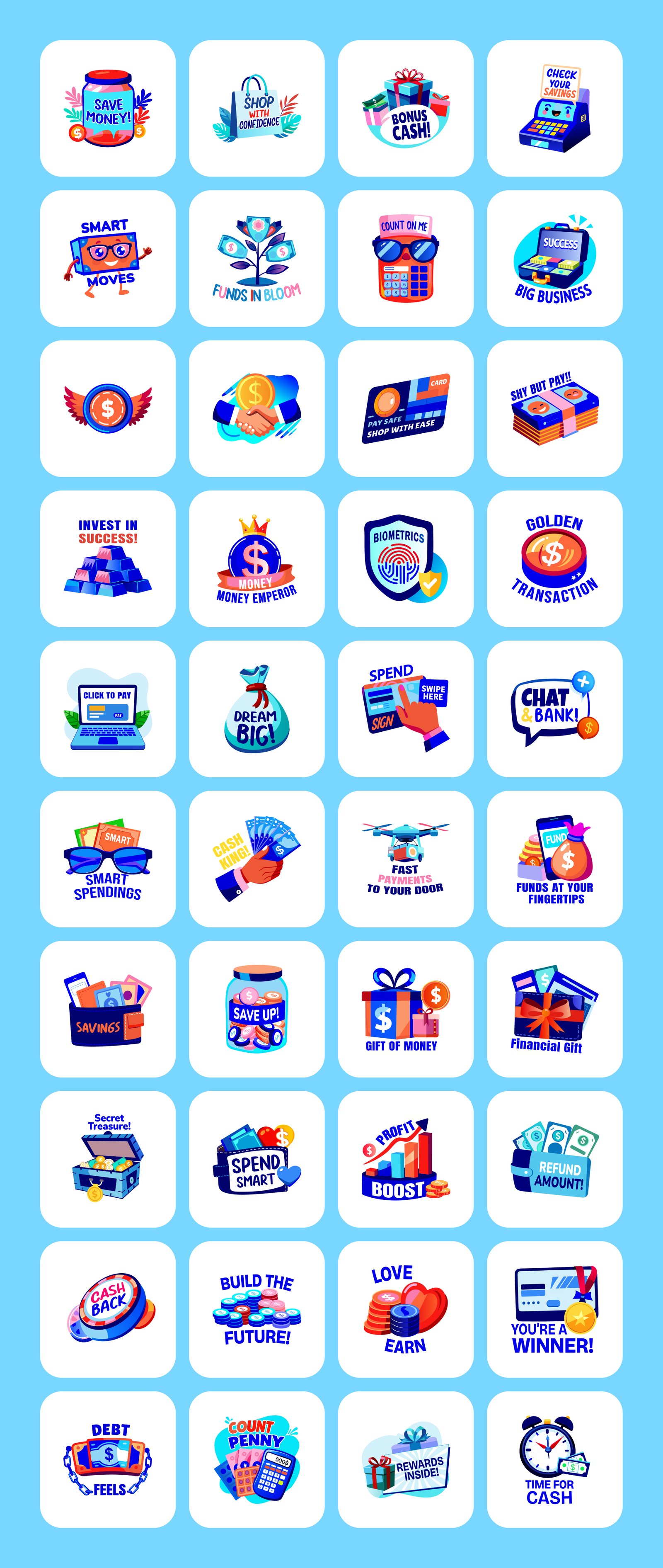 Credit and Debit Card Stickers