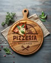 Pizza Wooden Plate Mockup