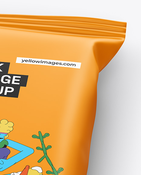 Matte Snack Package Mockup