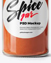 Spice Glass Jar with Sweet Paprika Mockup