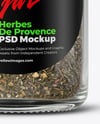 Glass Jar with Herbes de Provence Mockup