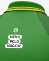 Men's Long Sleeve Raglan Polo Mockup