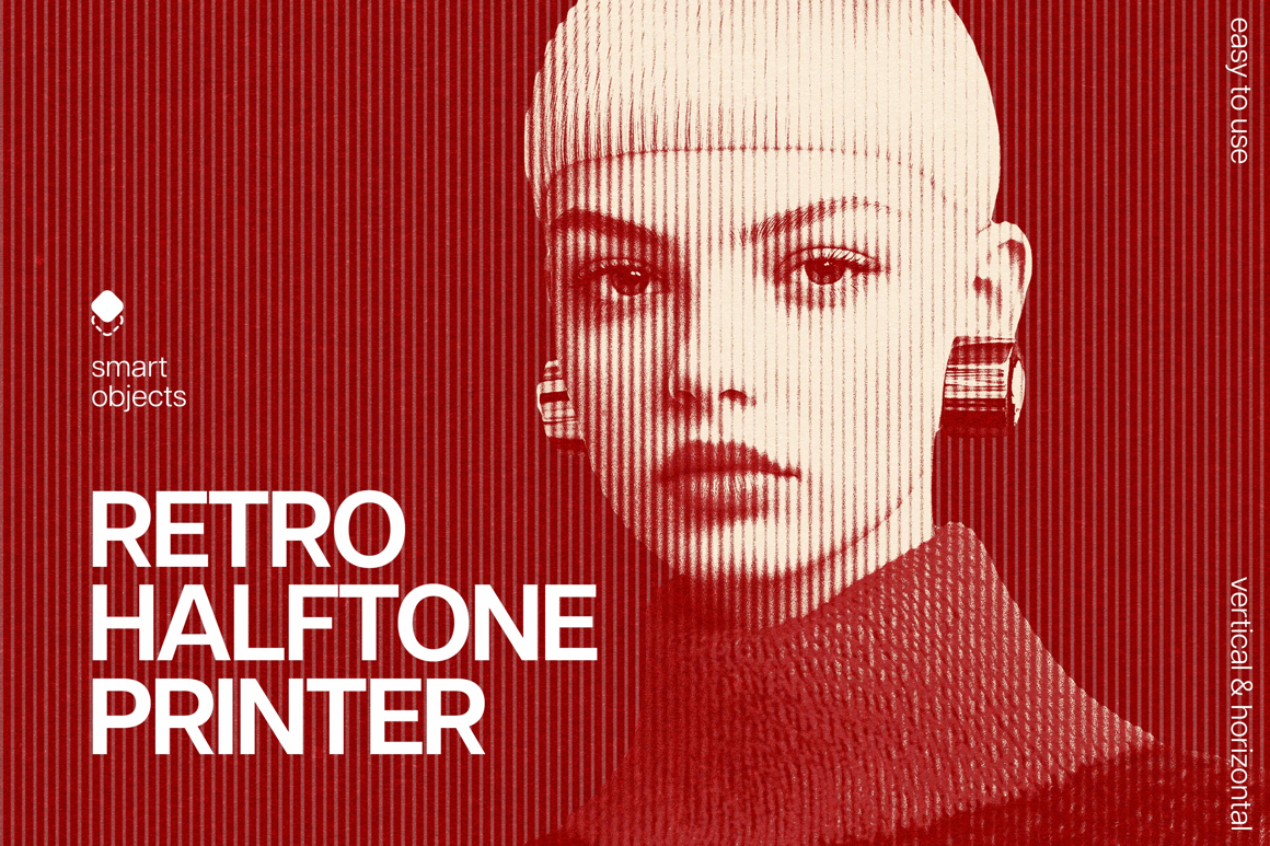 Retro Halftone Printer Effect