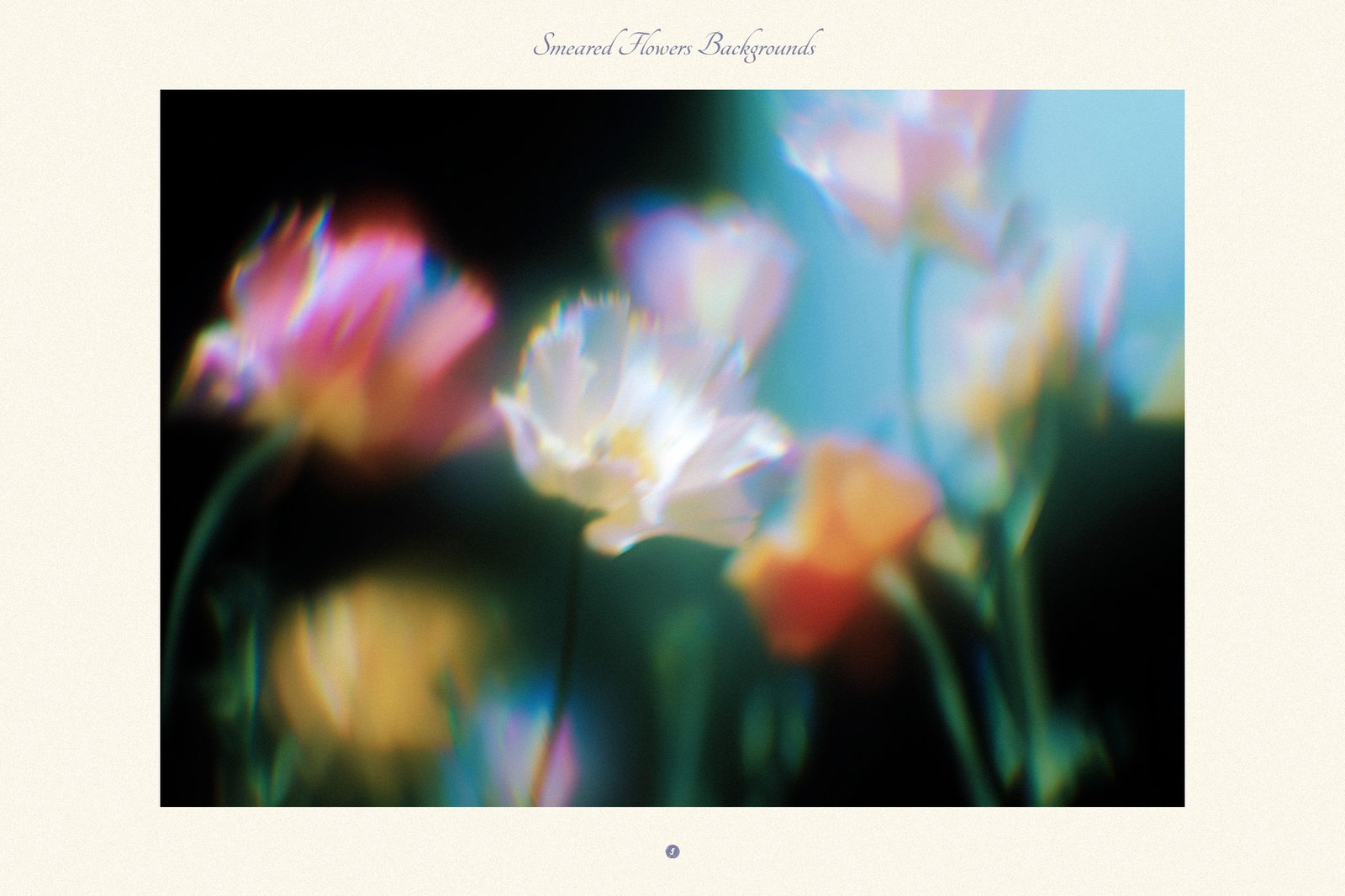 Smeared Flowers Backgrounds