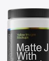 Matte Jar With Powder Mockup