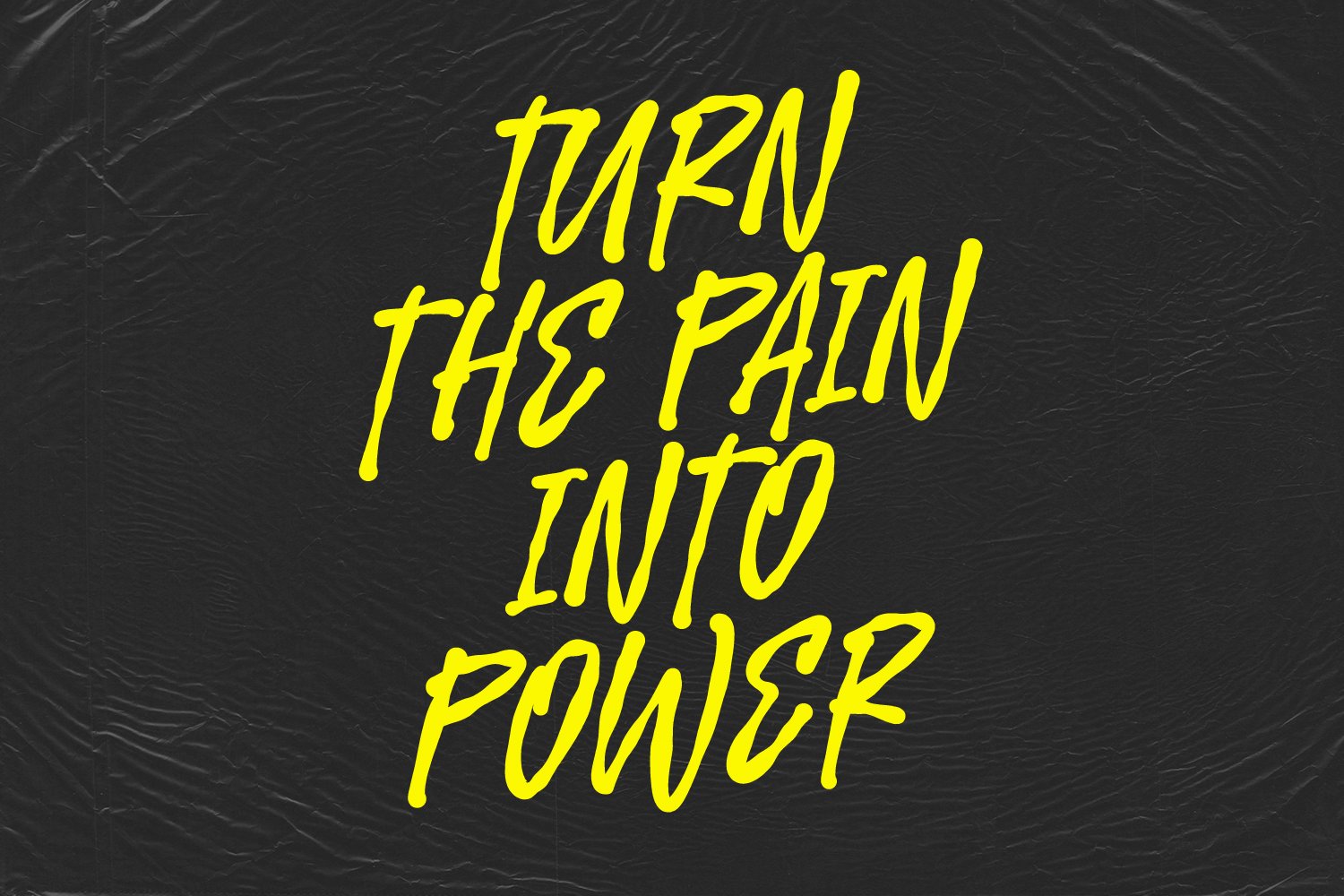 Grous Hiraco Solid Paint Brush Display Font