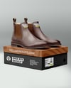 Pair of Chelsea Boots with Shoe Box Mockup