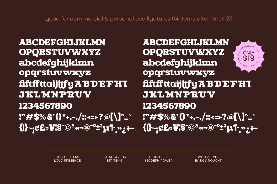 Ganttie Bold Display Serif