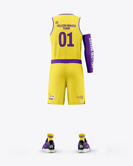 Basketball Kit Mockup - Back View