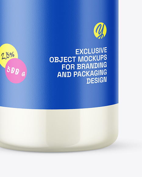 Plastic Milk Bottle Mockup