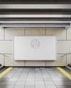 Billboard in the Underground Passage Mockup - Front View