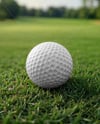 Golf Ball on Green Grass Mockup