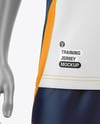 Training Short Sleeve Full Soccer Kit Mockup - Front View