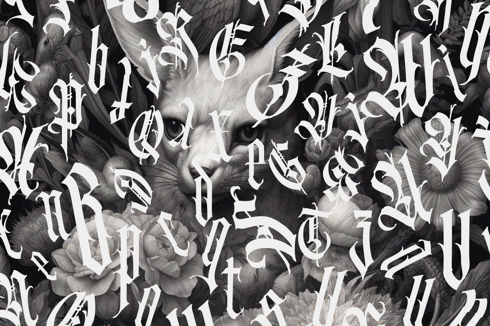 Gothic vector letters - 031