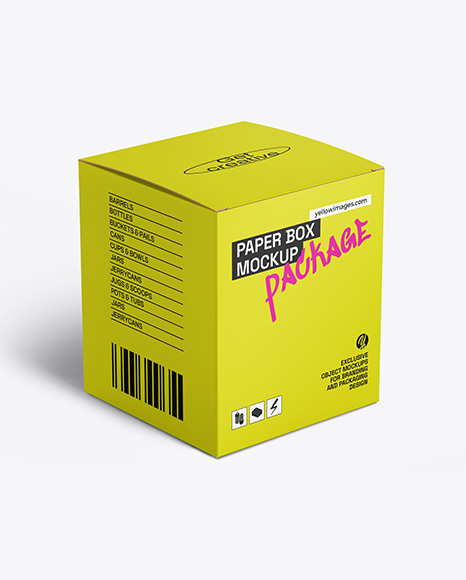 Paper Box Mockup