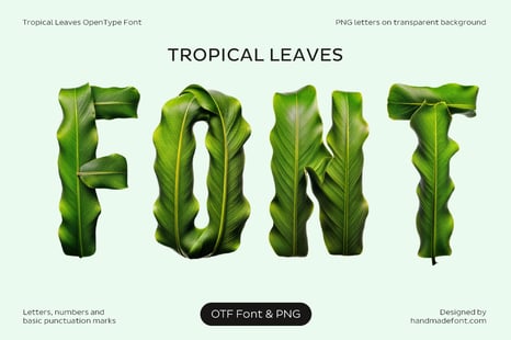 Tropical Leaves Font