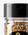 Spice Jar with Ground Pepper Mix Mockup
