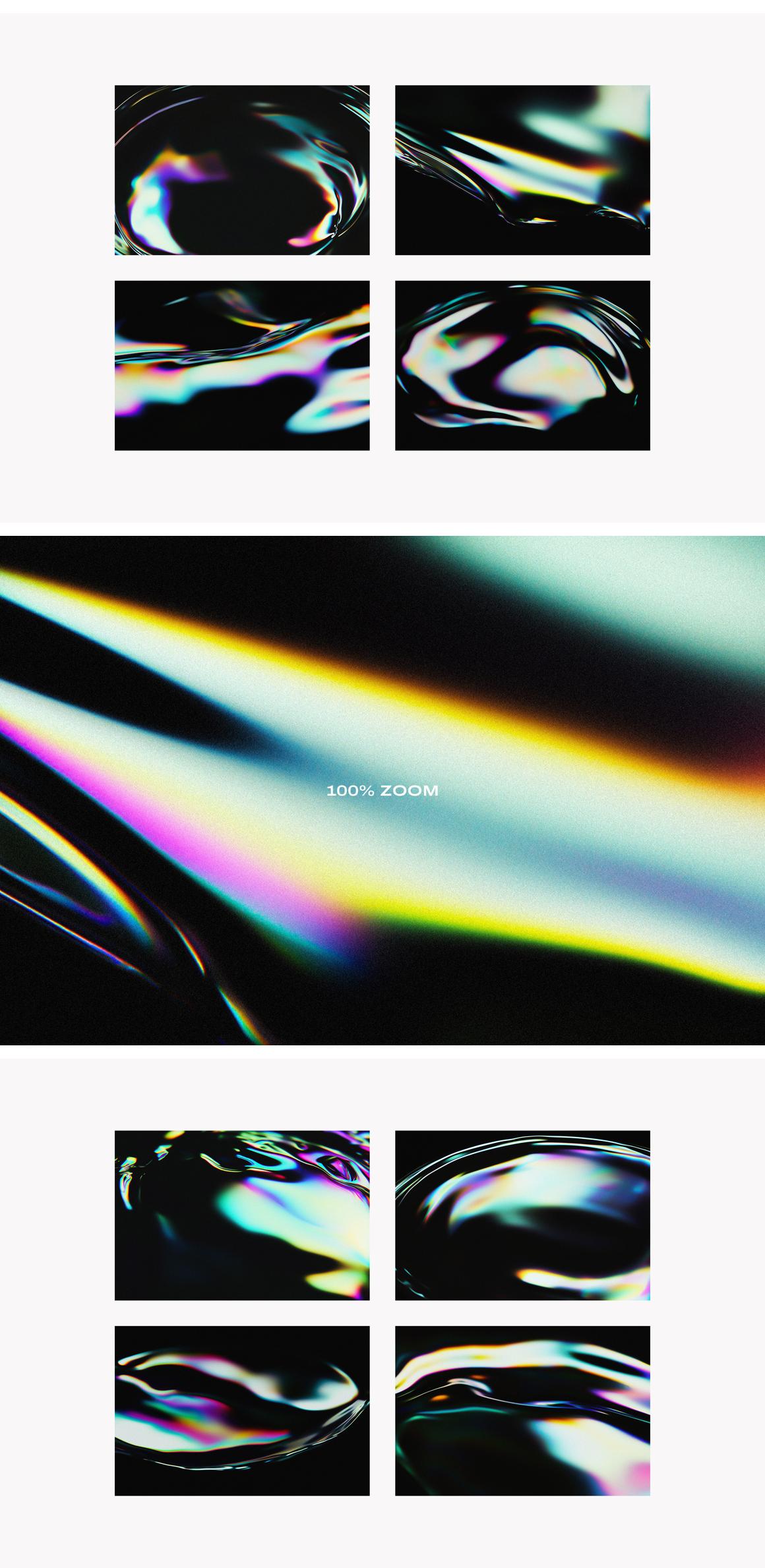 Rainbow Liquid Textures