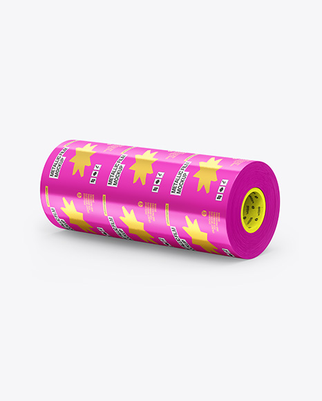 Metallic Film Roll Mockup