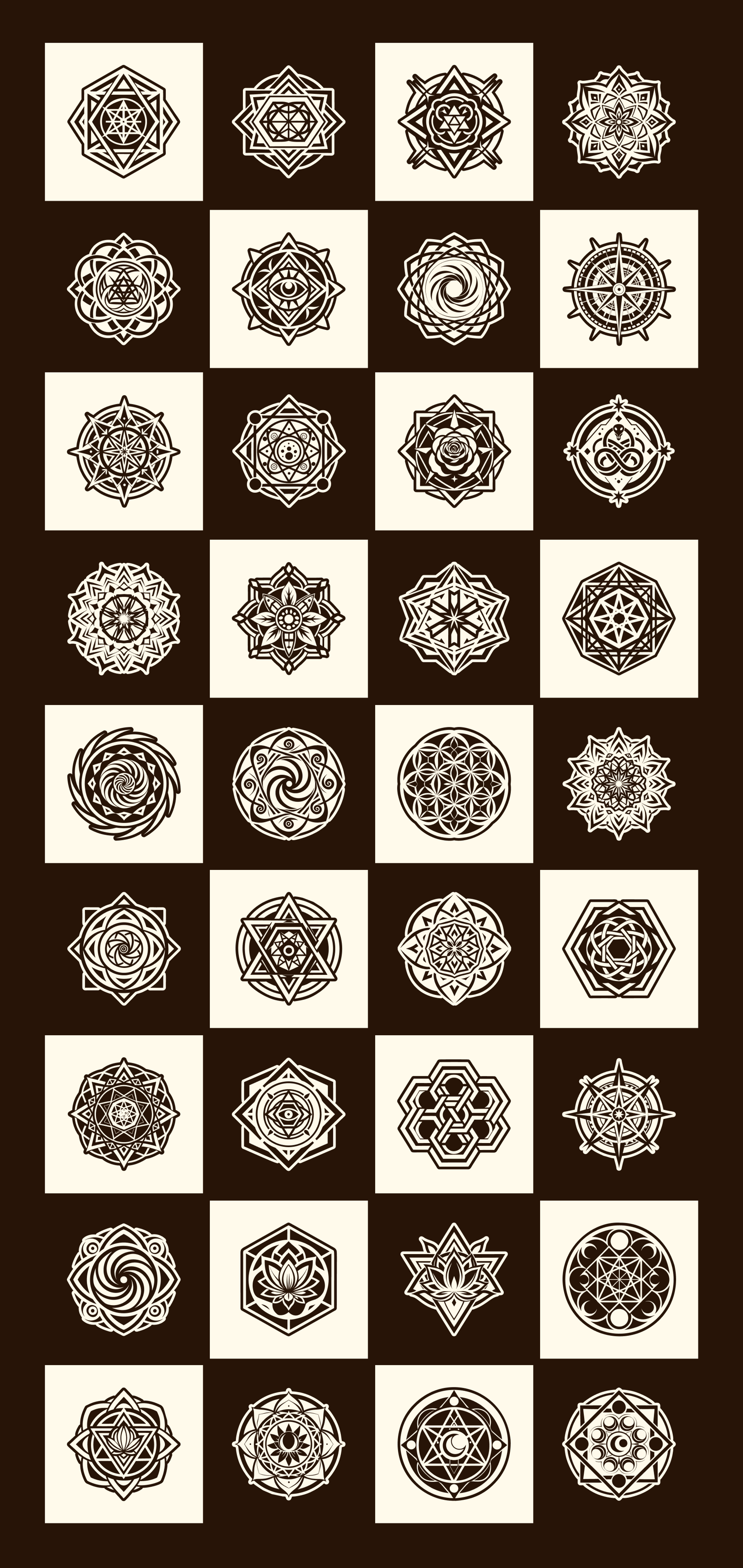 Geometric Symbols Art Set