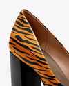 Pair of Block Heel Pumps Mockup