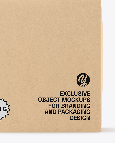 Kraft Paper Bag Mockup – Front View
