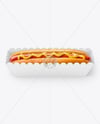 Paper Tray with Hot Dog Mockup